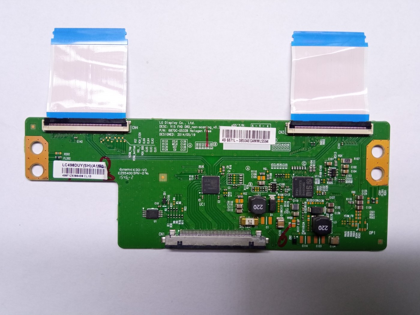 TK071 SHARP LC-49CFE6242E PANEL LC490DNY-SHA1 TCON 6870C-0532B